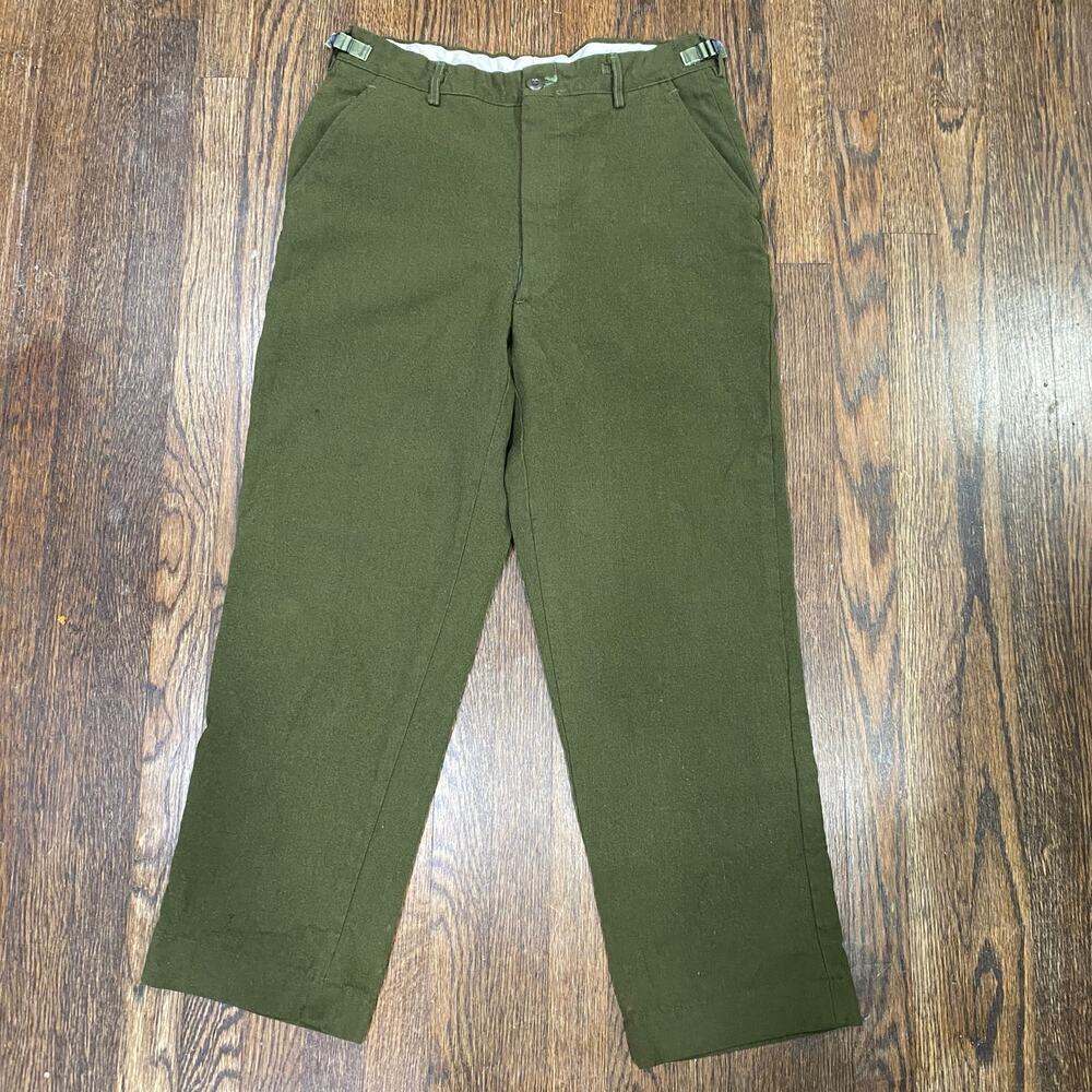 Men's Military Cold Weather Field Trousers Size Reg Medium Army Green M-1951